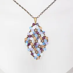 Pendant 45cm - Shea Rhombus M-Bronze Chain - Pendant 45cm - Laiton bronze